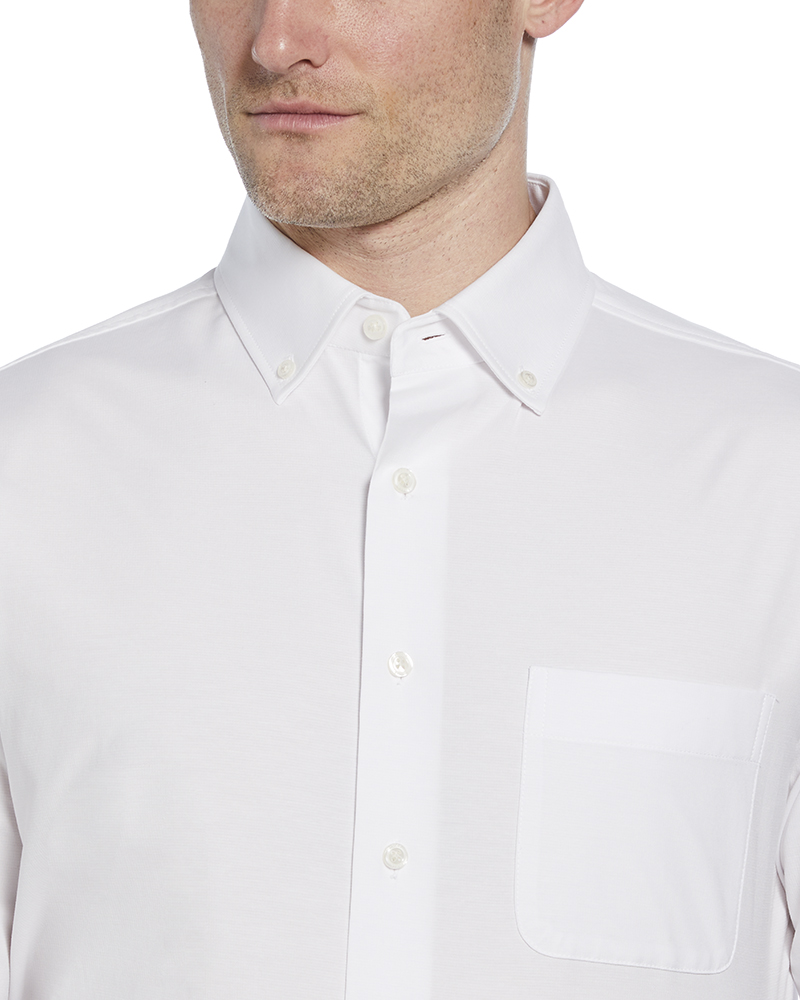 BIG & TALL HEATHERED WOVEN SHIRT