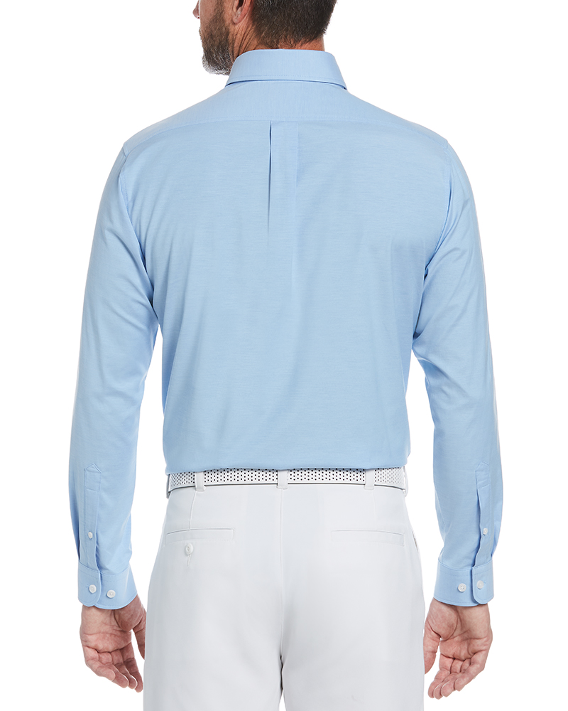 BIG & TALL HEATHERED WOVEN SHIRT