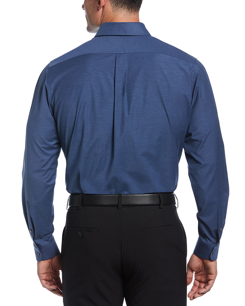 BIG & TALL HEATHERED WOVEN SHIRT