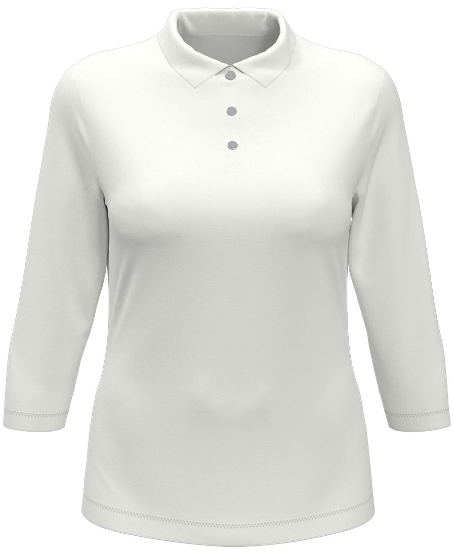 LADIES 3/4-SLEEVE CORE PERFORMANCE POLO