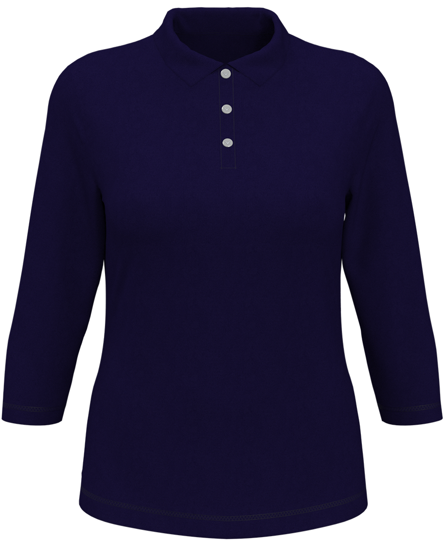 LADIES 3/4-SLEEVE CORE PERFORMANCE POLO