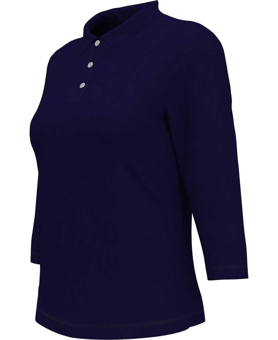 LADIES 3/4-SLEEVE CORE PERFORMANCE POLO