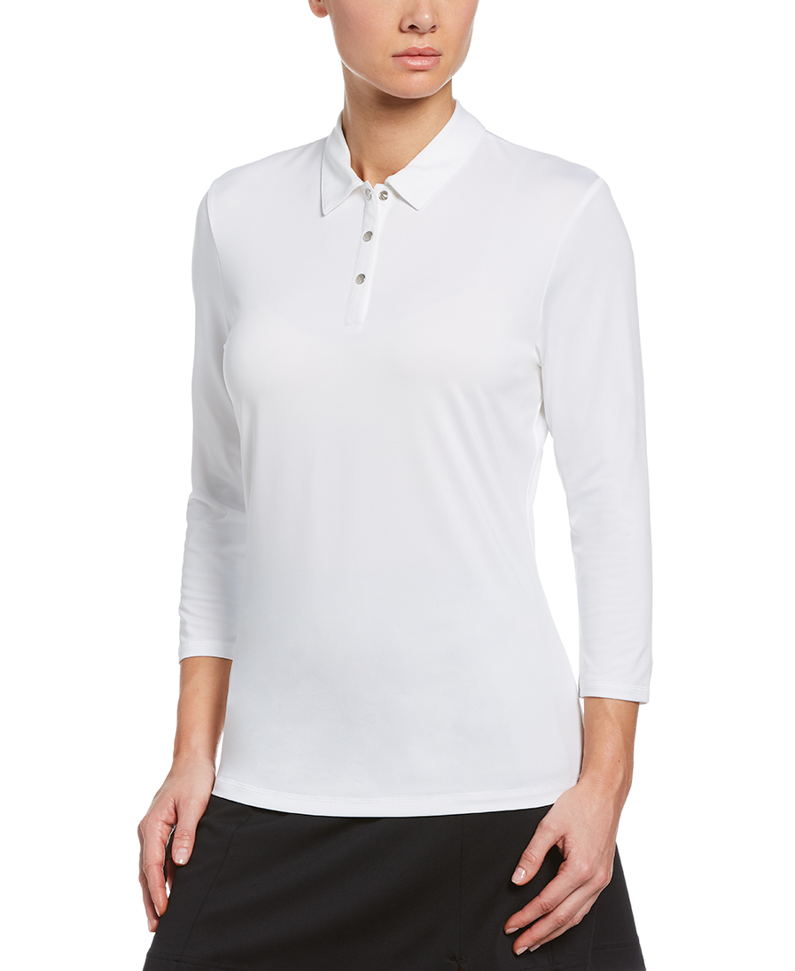 LADIES 3/4-SLEEVE CORE PERFORMANCE POLO