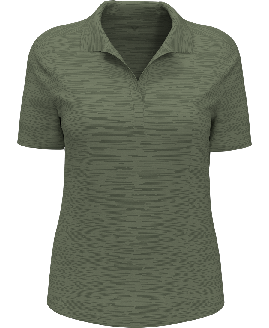 LADIES BROKEN STRIPE POLO